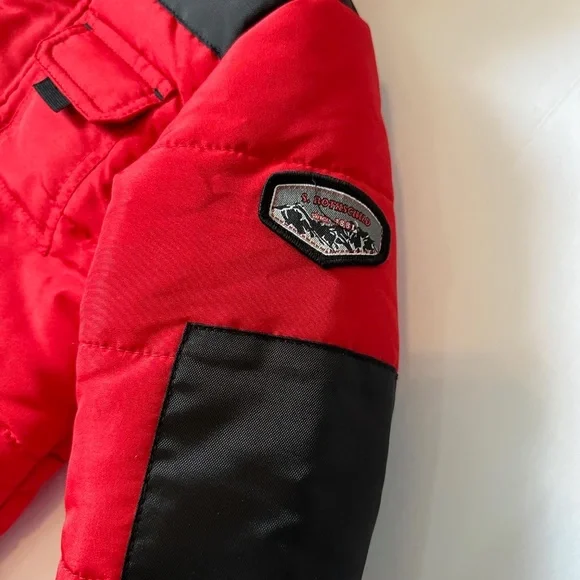 (New) Kids Winter / Raincoat Red & Black W/ Hoodie Rothschild For 12M with Hat